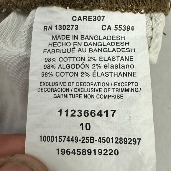 Lee Womens 5 Inch Size 10 Comfort Waistband Cargo Shorts Kangaroo Brown - Picture 6 of 10